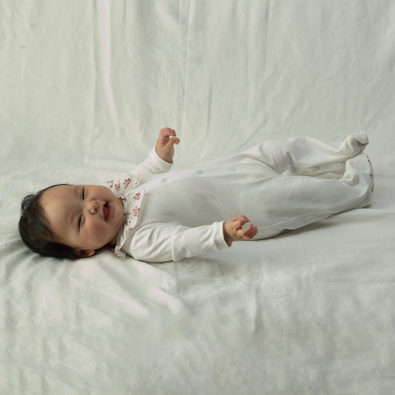 Floral Collar Babygro