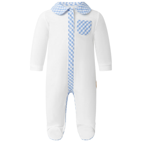 Gingham Check Babygro