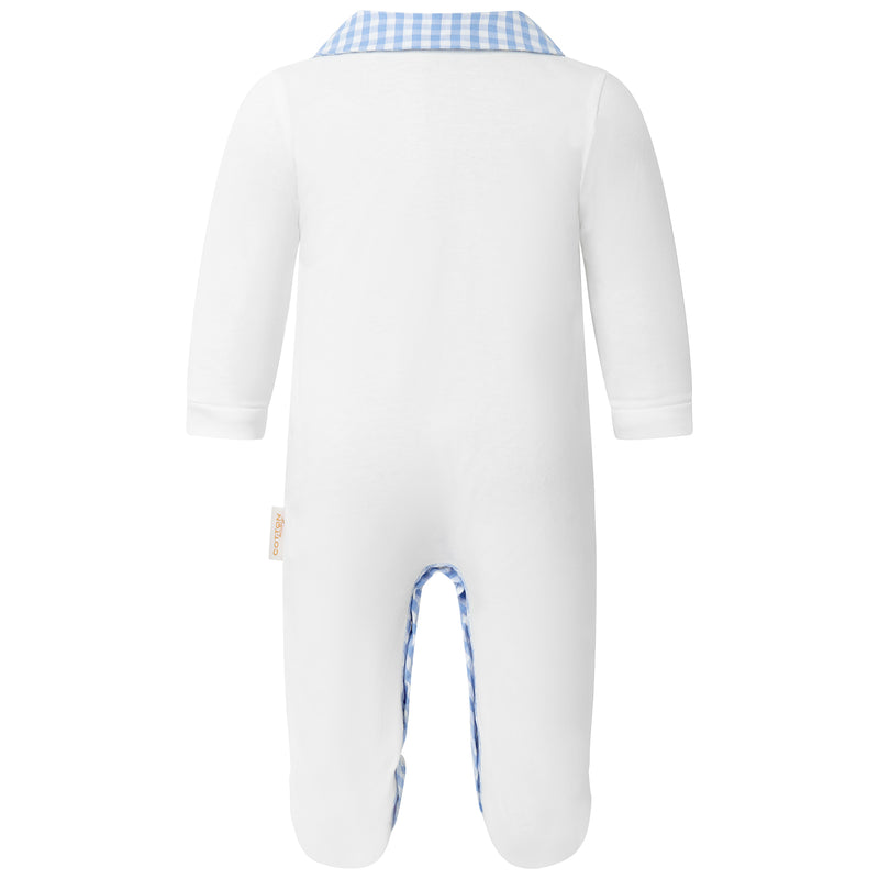Gingham Check Babygro