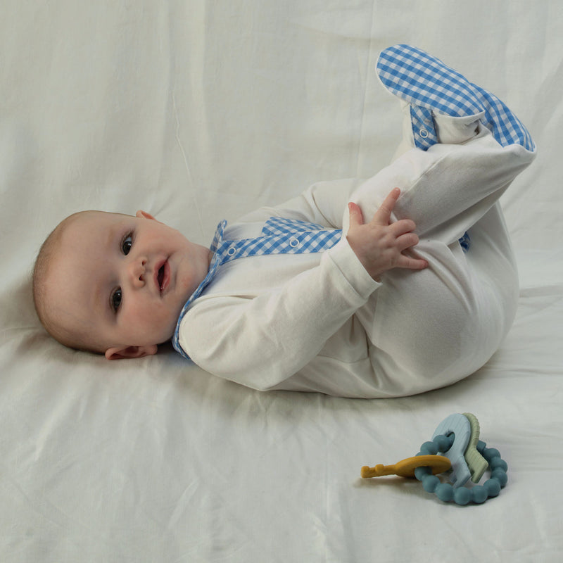 Gingham Check Babygro