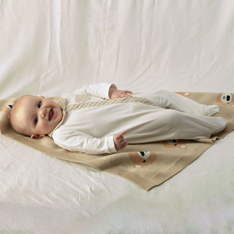 Gingham Check Babygro