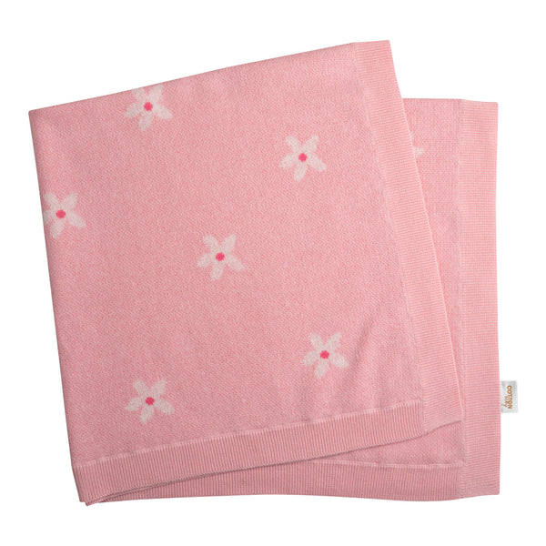 Daisy Knit Blanket