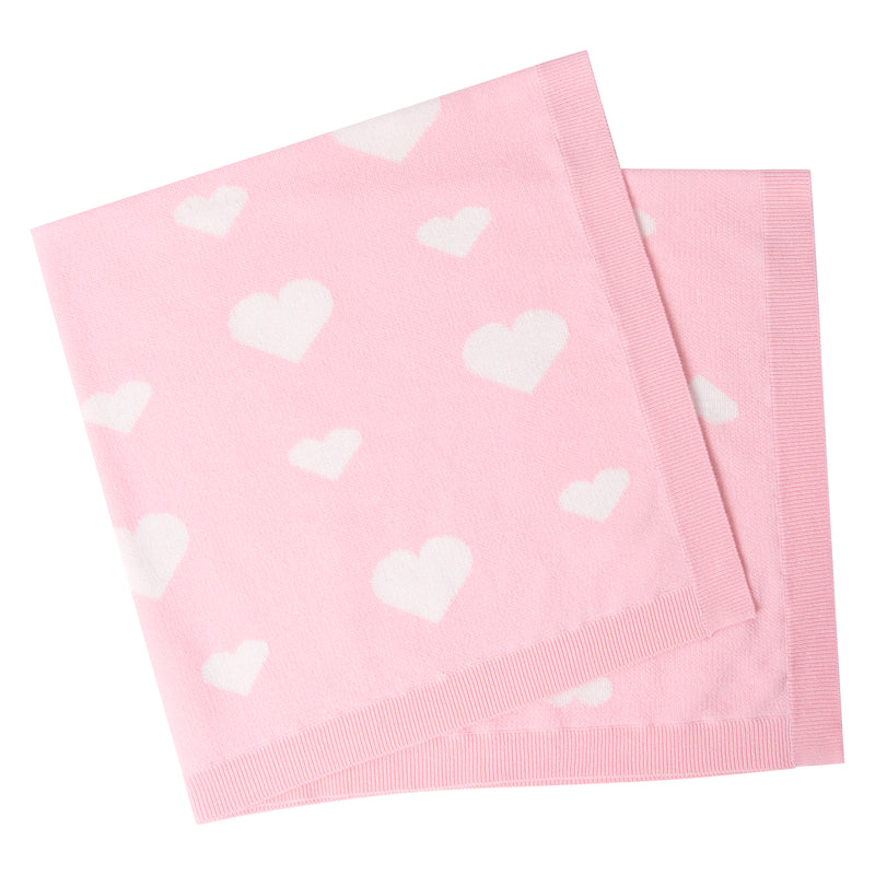 Heart Knit Blanket