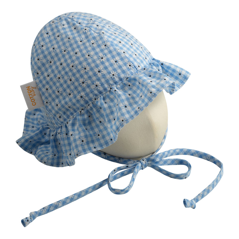 Gingham Daisy Dress and Hat