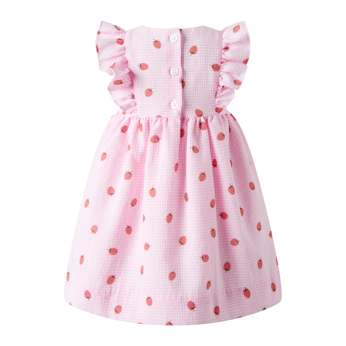 Strawberry Gingham Sundress & Hat