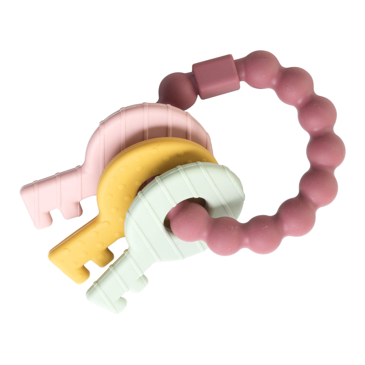 Pink Keys Teething Toy