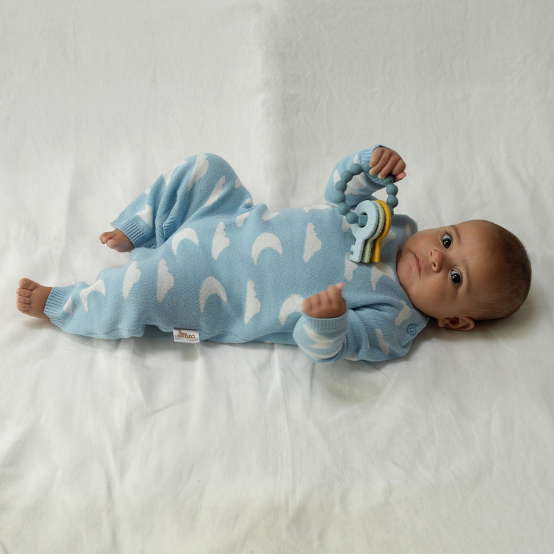 Cloud & Moon Knit Playsuit
