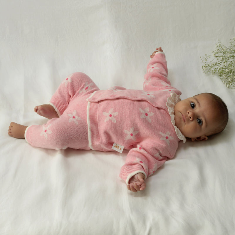 Daisy Knit Cardigan & Leggings Set