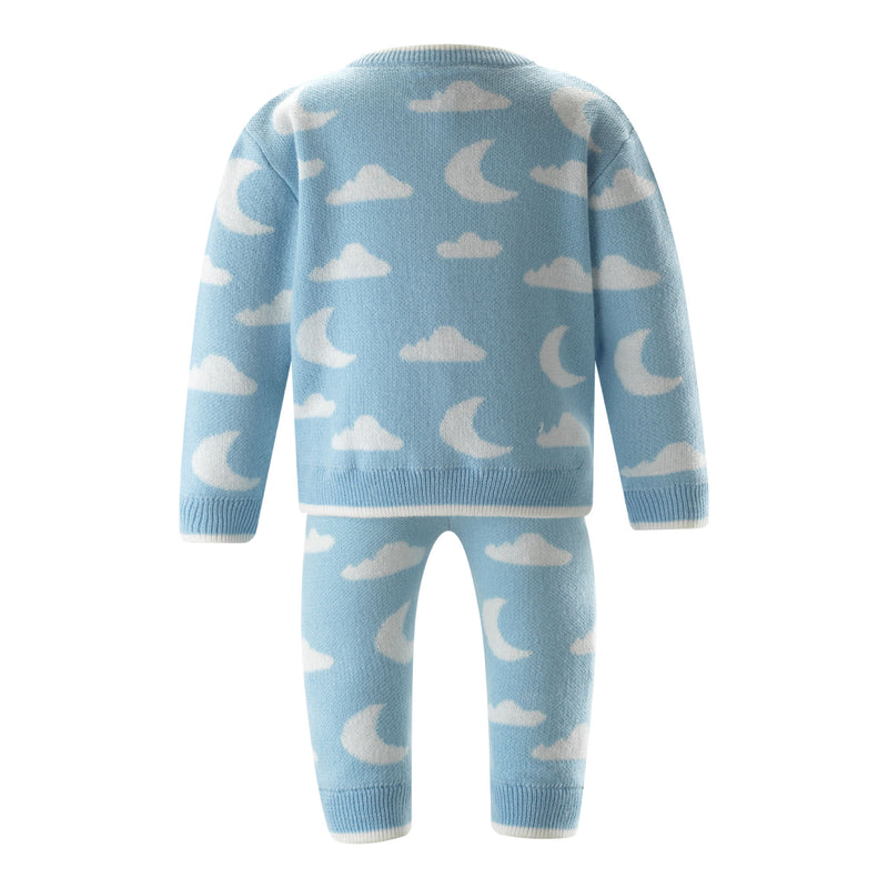 Cloud & Moon Knit Sweater & Leggings Set
