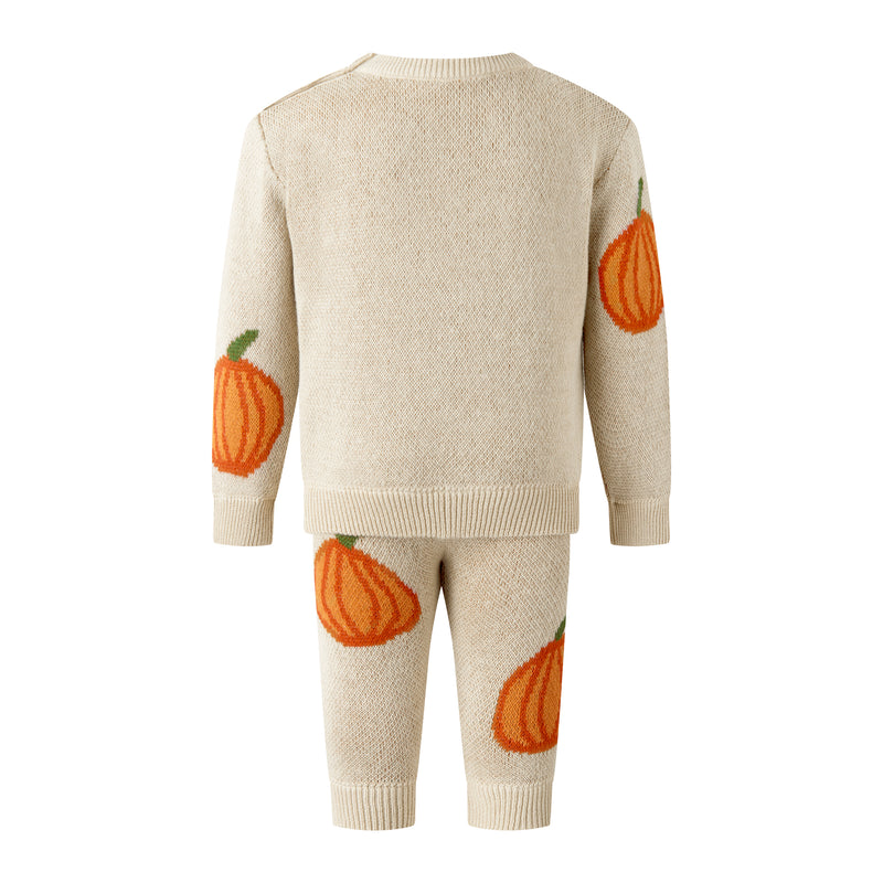 Pumpkin Knit Sweater & Leggings Set
