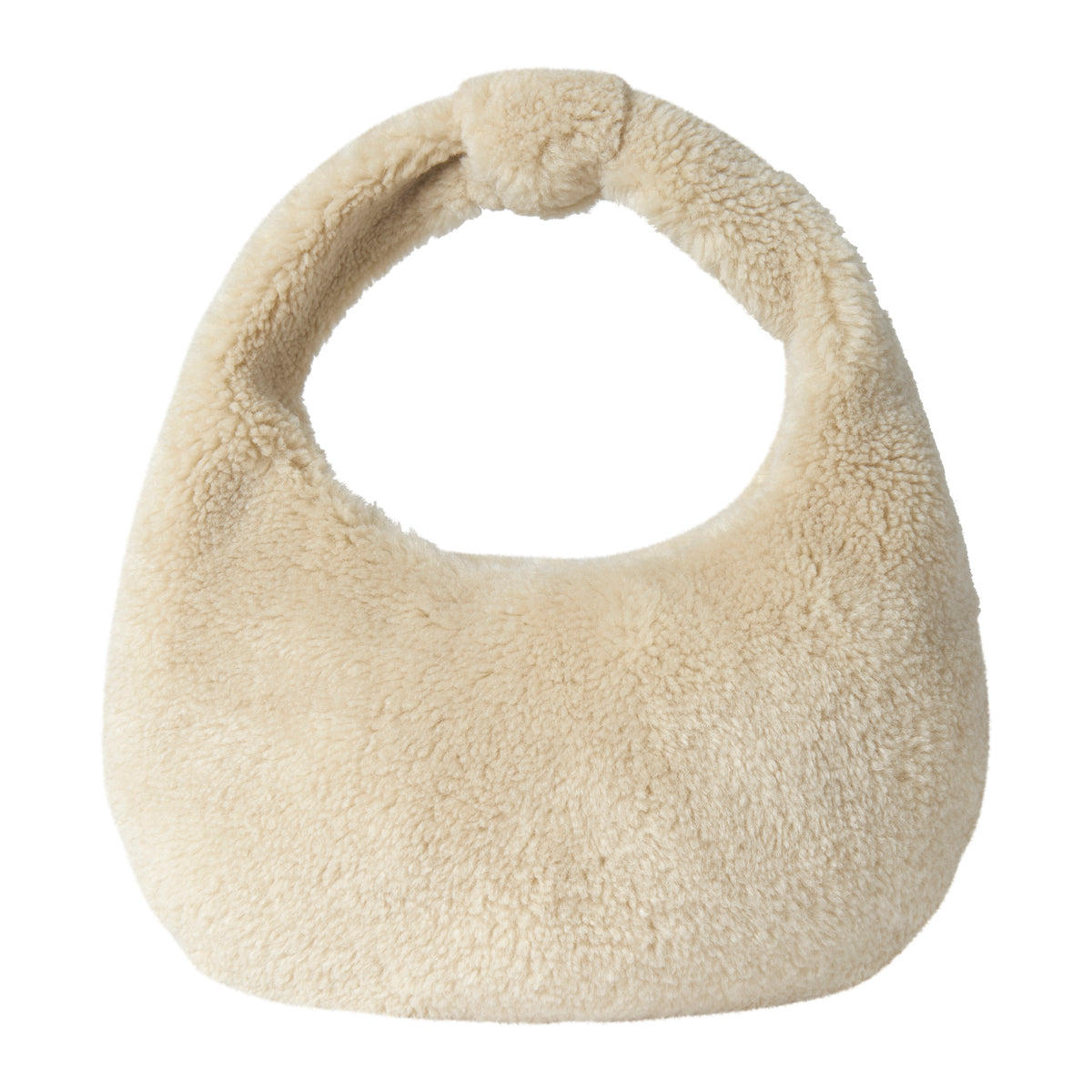 Beige Faux Fur Bag