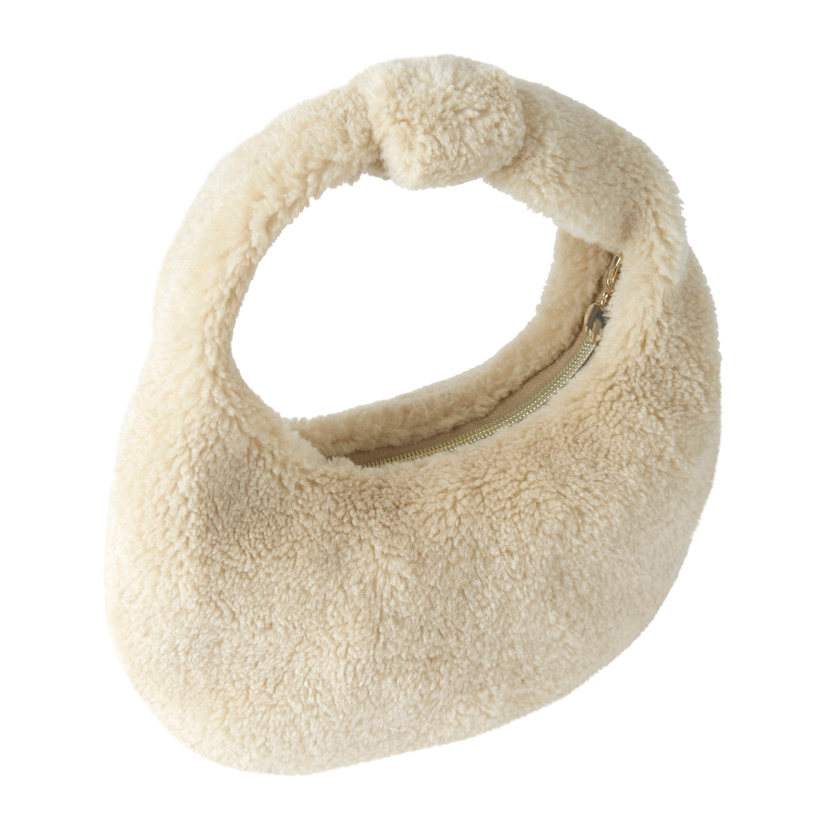 Beige Faux Fur Bag