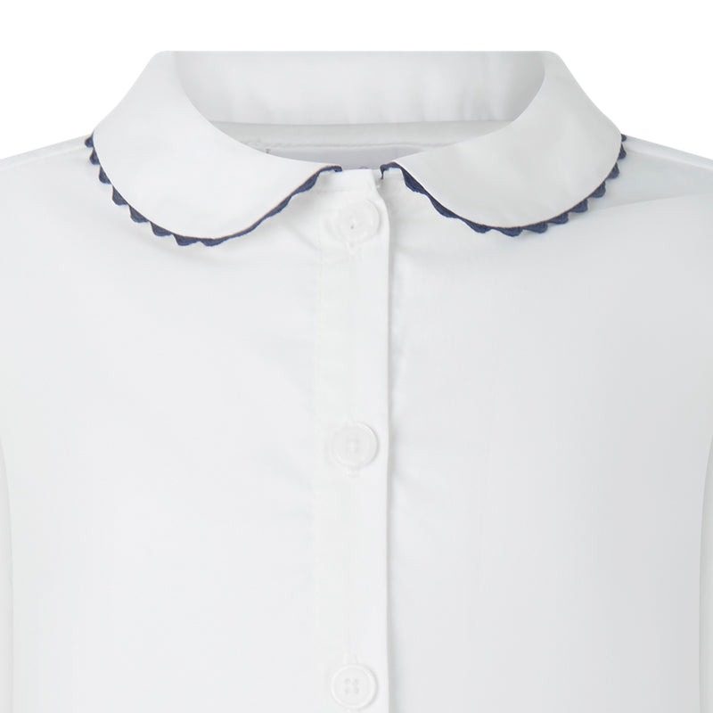 Navy Ric Rac Blouse