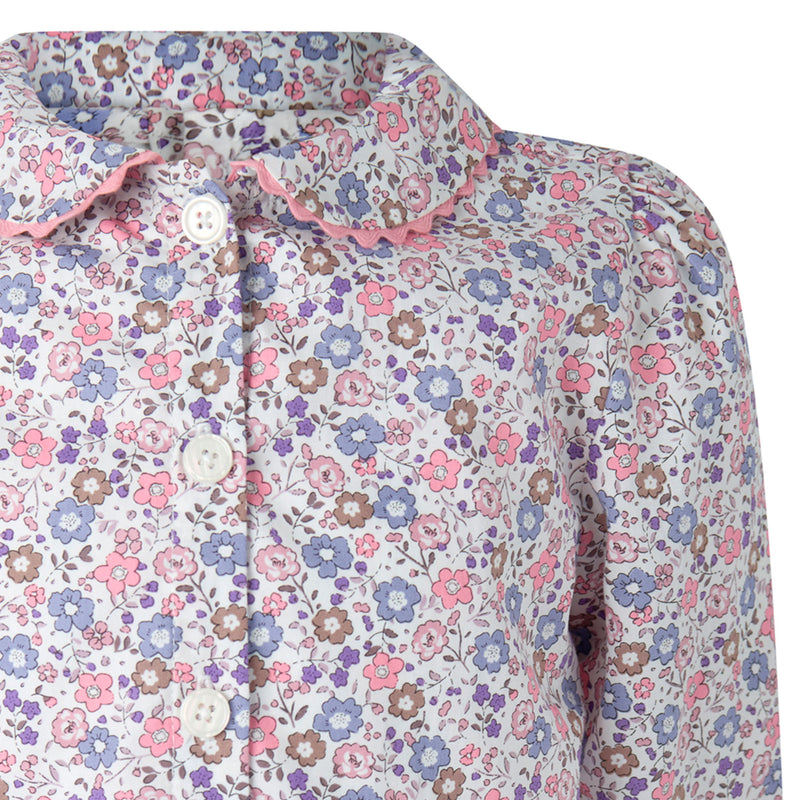 Pink Floral Blouse