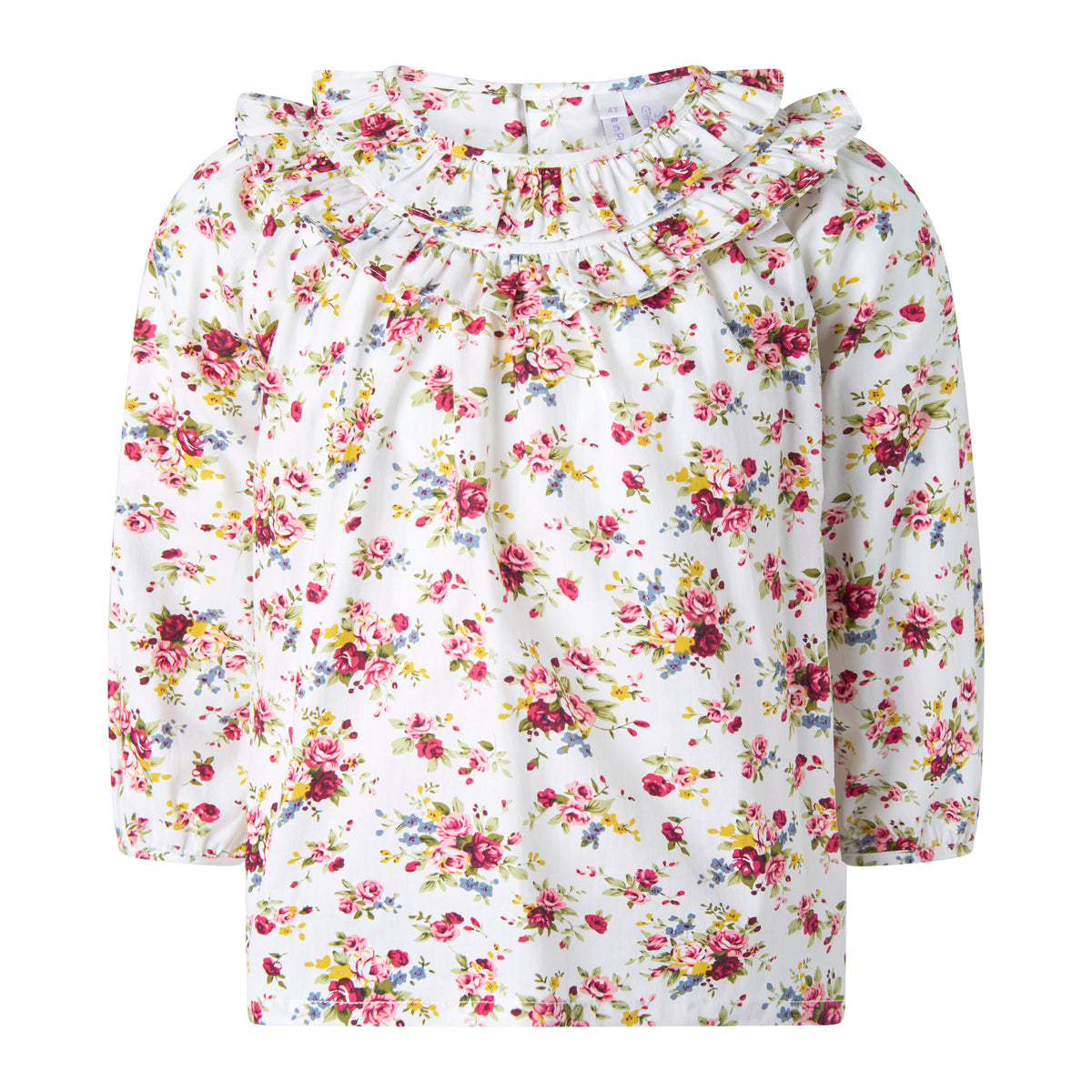 Ivory Bouquet Frill Blouse