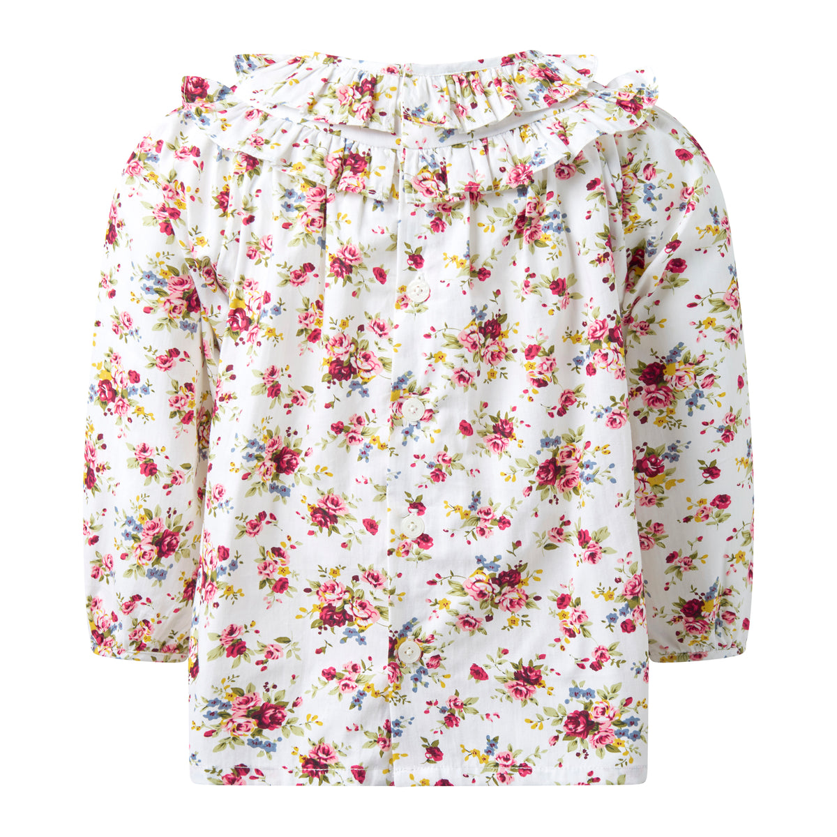 Ivory Bouquet Frill Blouse