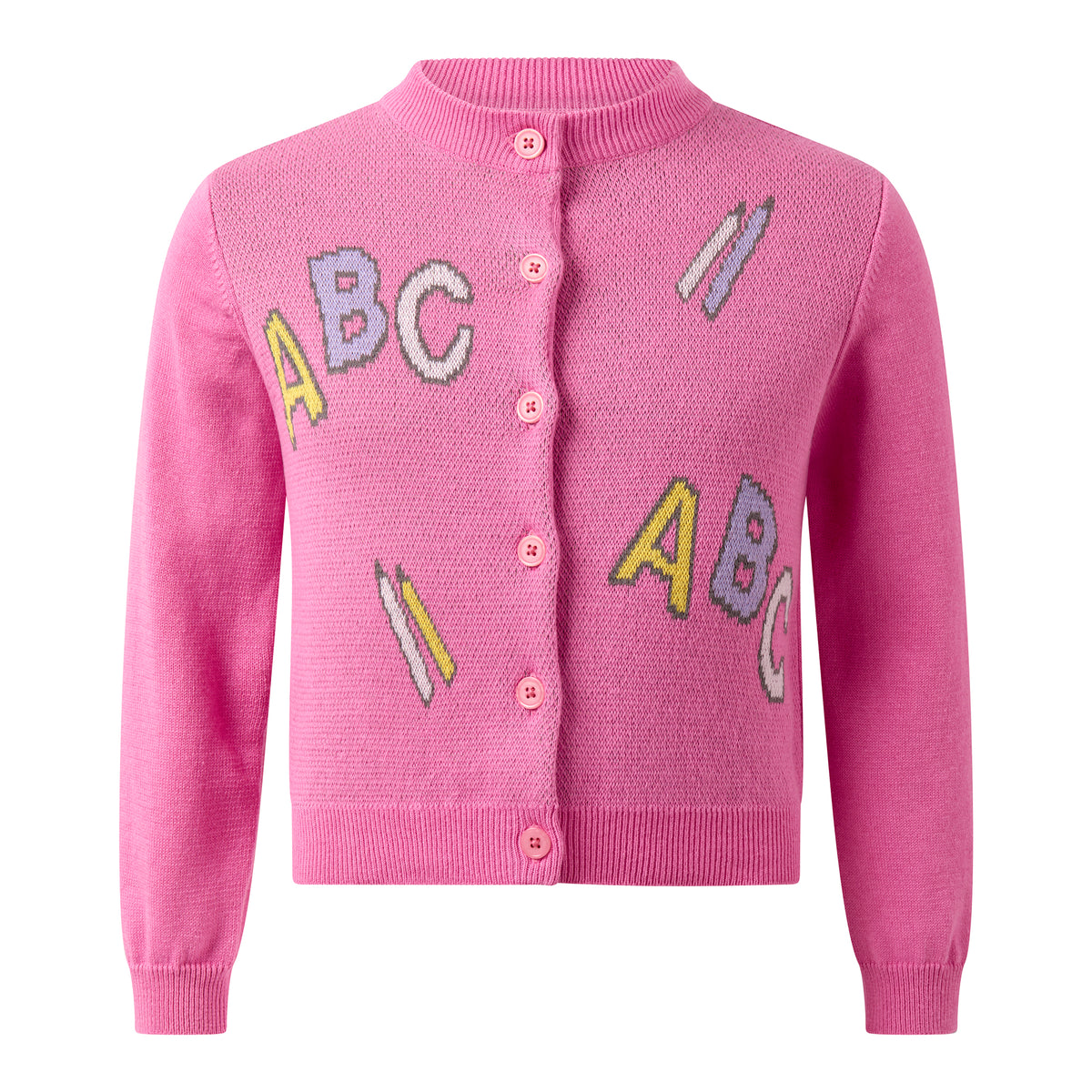 ABC Intarsia Cardigan