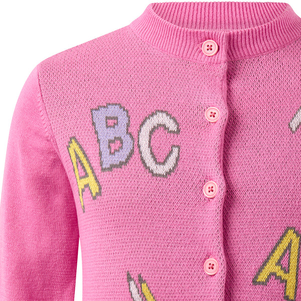 ABC Intarsia Cardigan