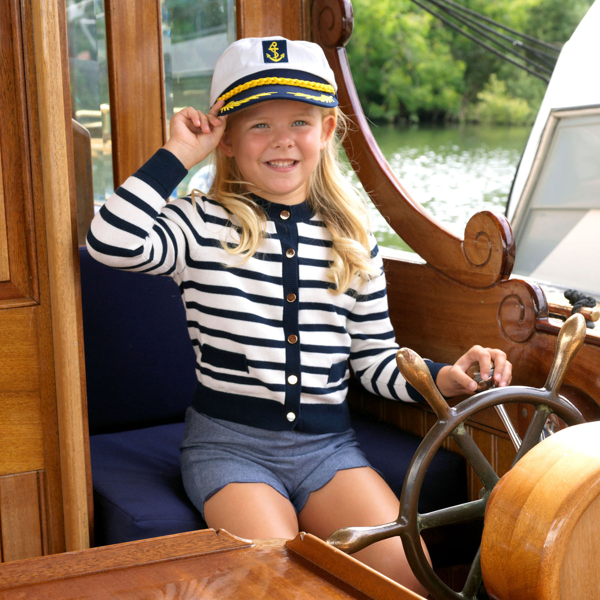 Breton Stripe Cardigan