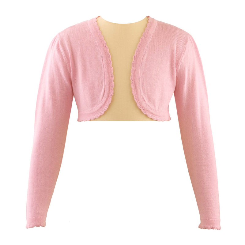 Pink Scalloped Trim Bolero