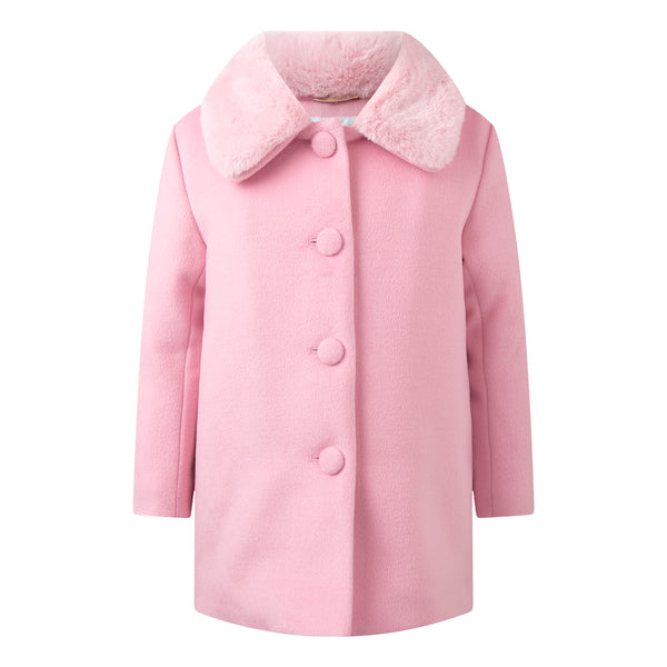Faux Fur Collar Coat