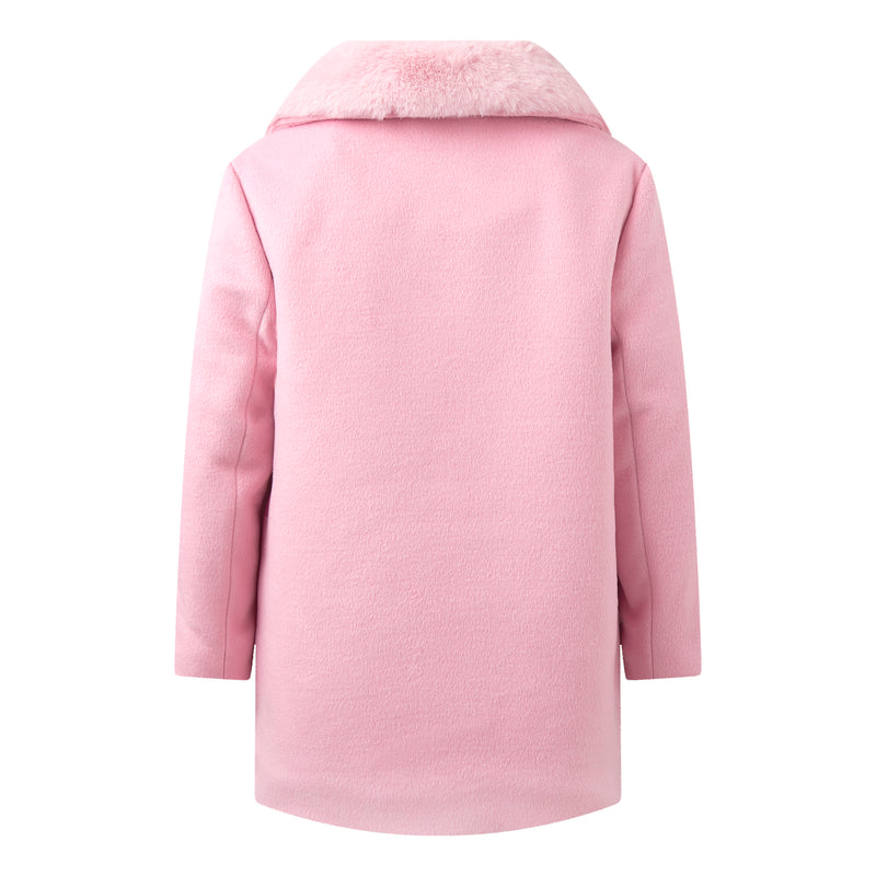Faux Fur Collar Coat