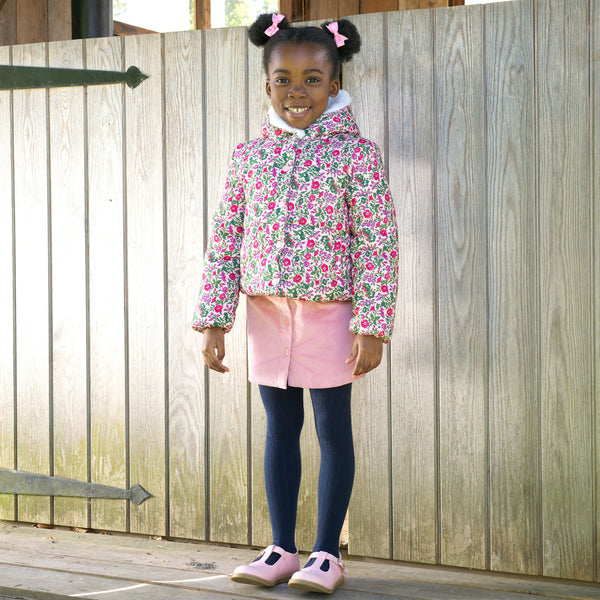 Floral Hooded Puffer Jacket