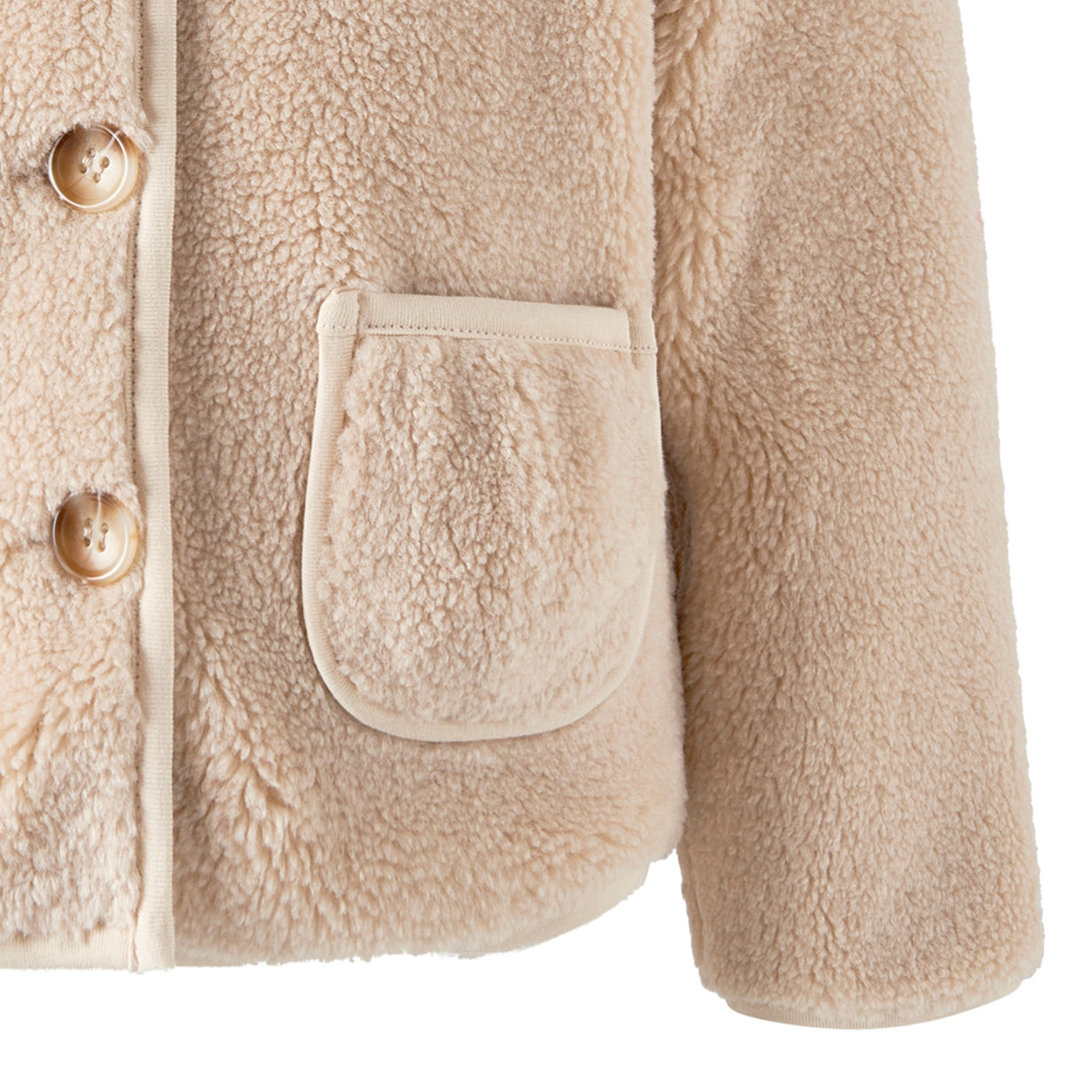 Beige Shearling Jacket