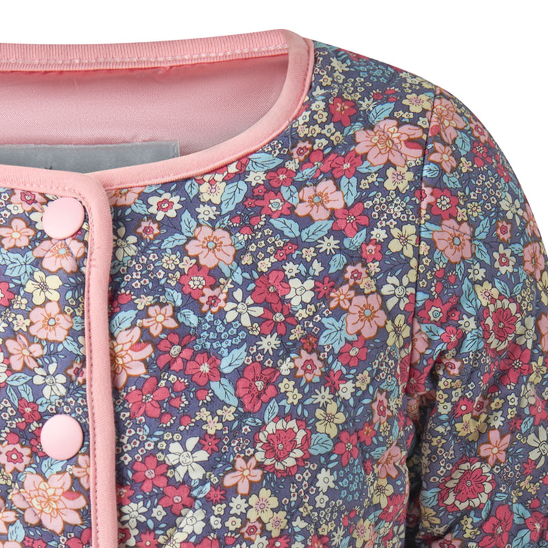 Pink Floral Quilted Jacket