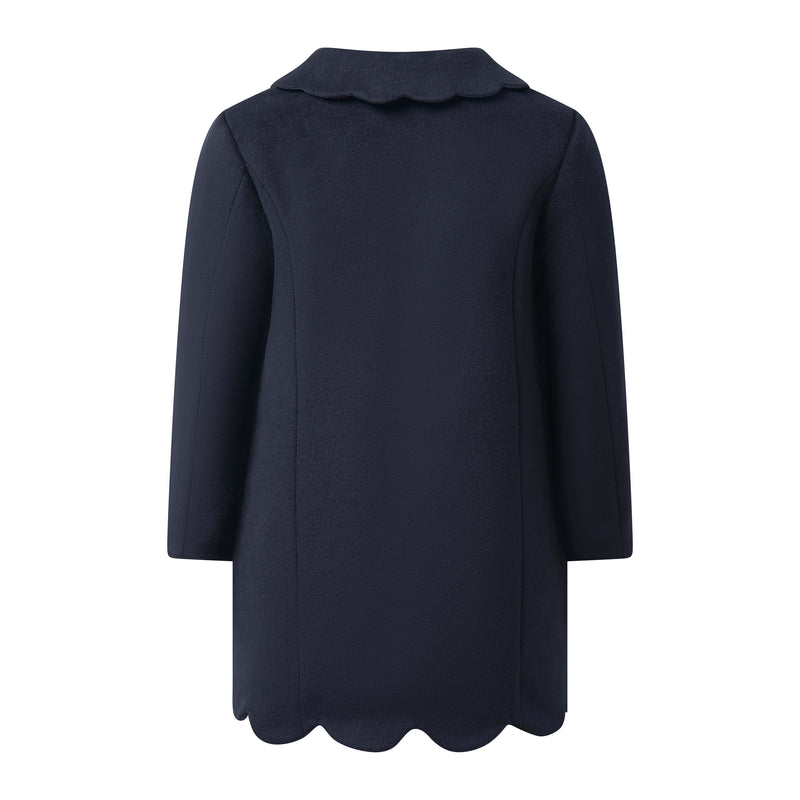 Scalloped Dress Coat