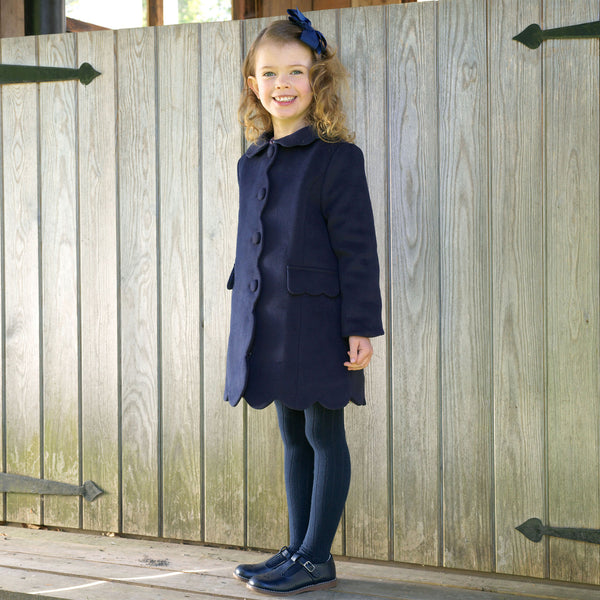 Scalloped Dress Coat