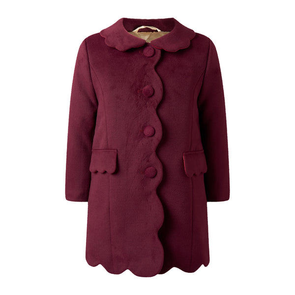Scalloped Dress Coat