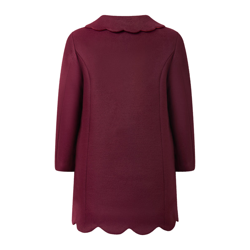 Scalloped Dress Coat