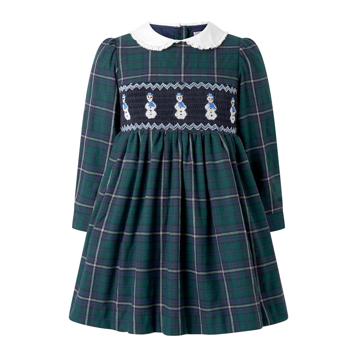 Snowman Smocked Dress