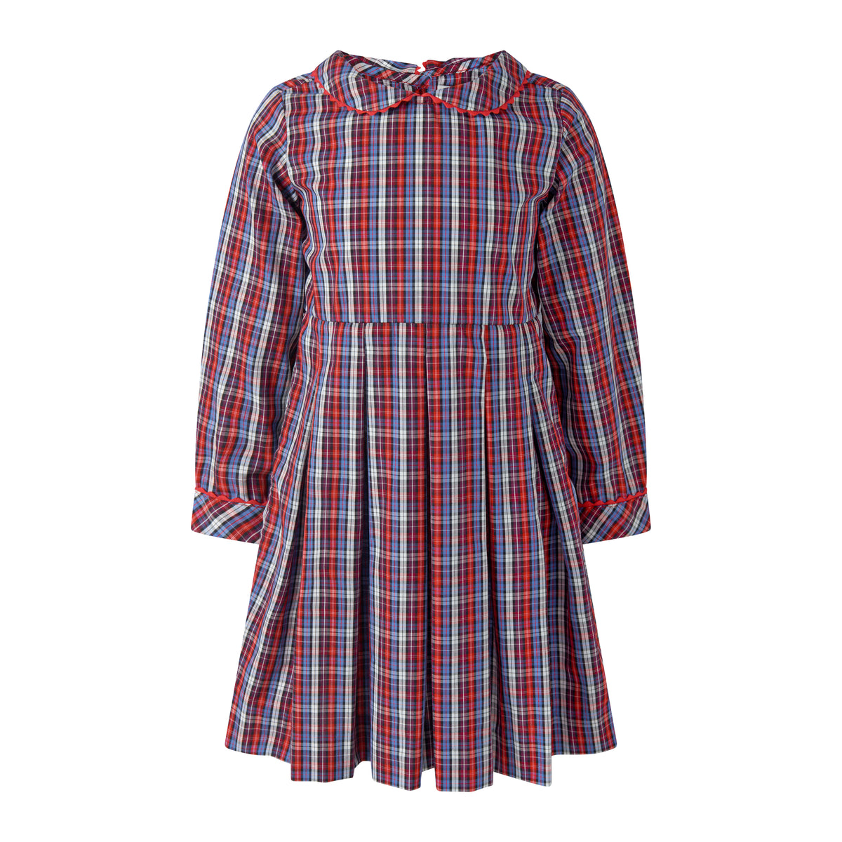 Check Pleated Dress