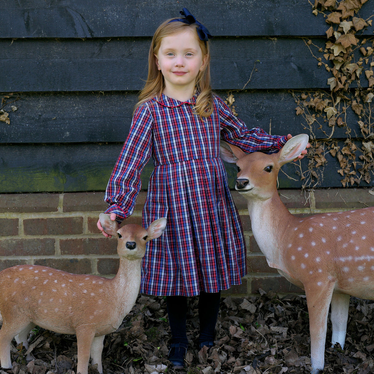 Check Pleated Dress
