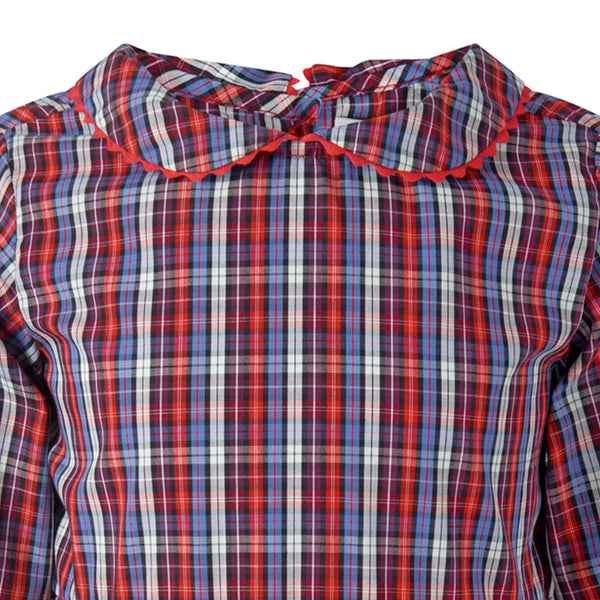 Check Pleated Dress