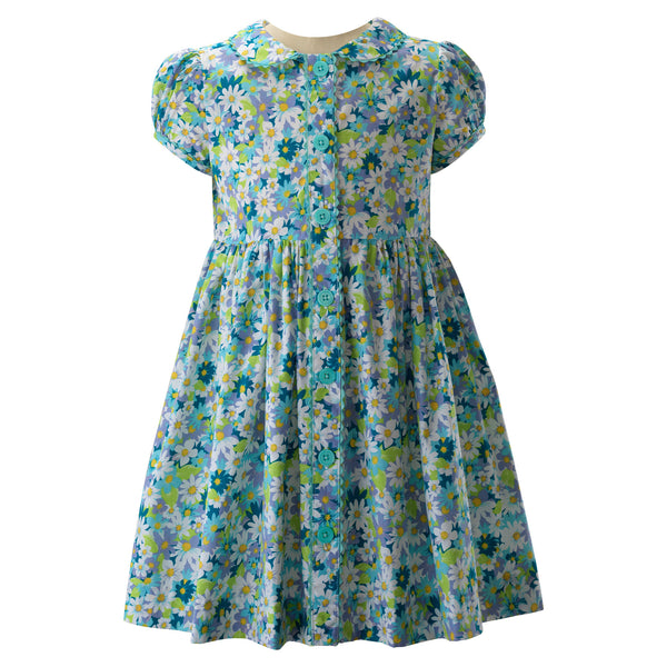 Scatter Daisy Button-front Dress