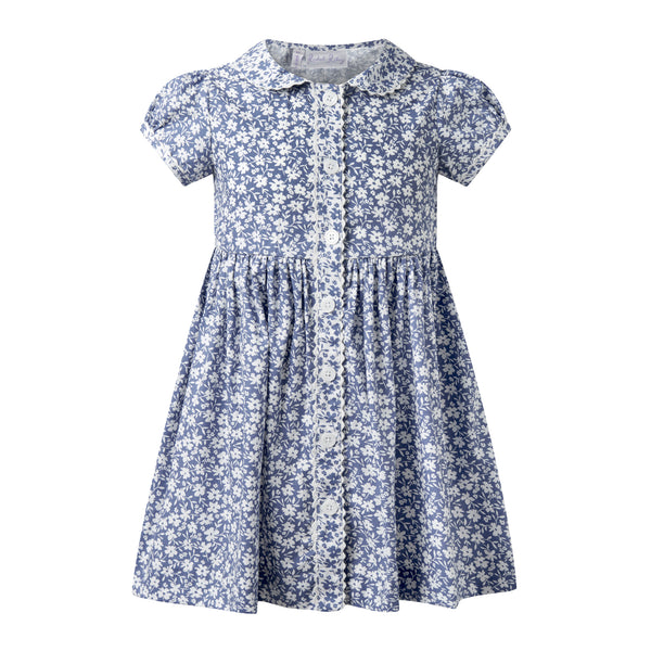 Floral Button-front Dress
