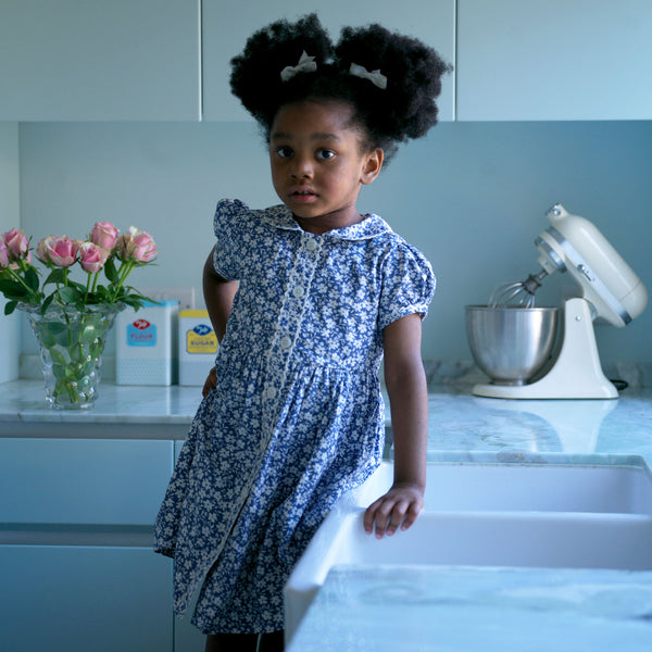 Floral Button-front Dress