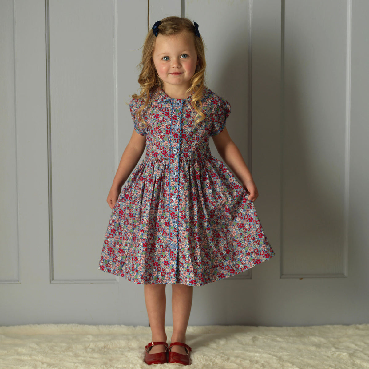 Country Garden Button-Front Dress