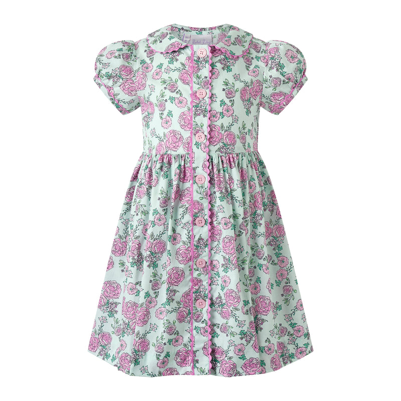 Peony Button-Front Dress