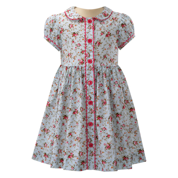 Floral Button-front Dress