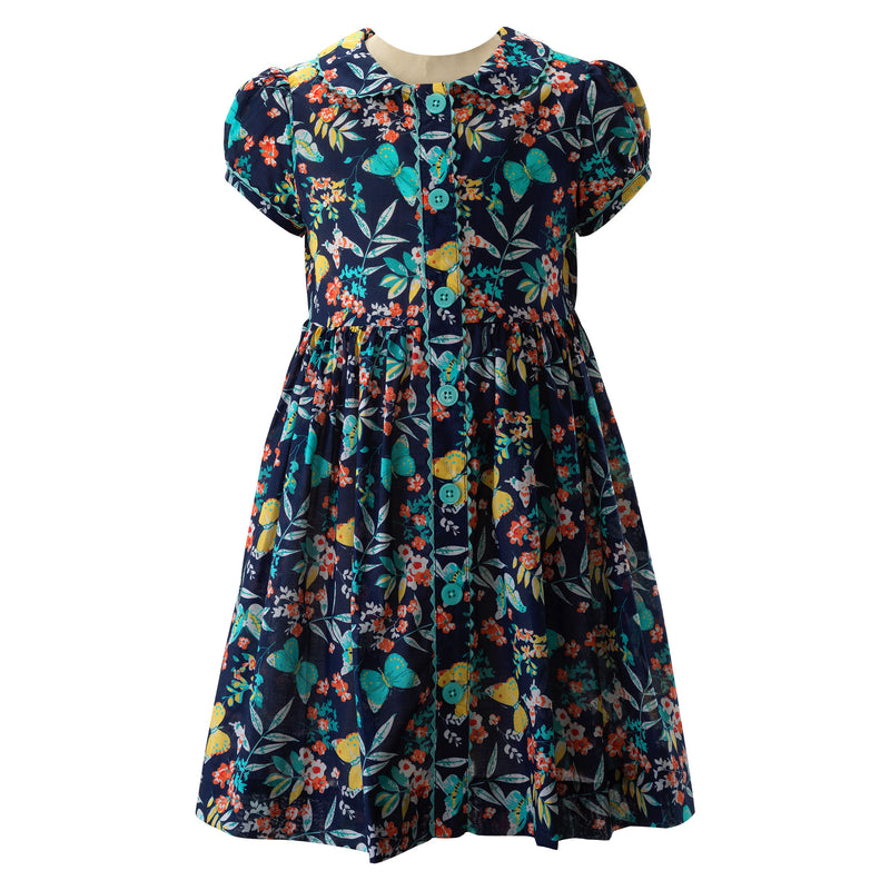 Butterfly Bloom Button Front Dress