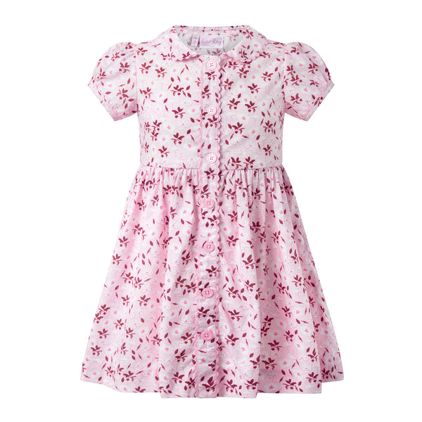 Floral Button-front Dress