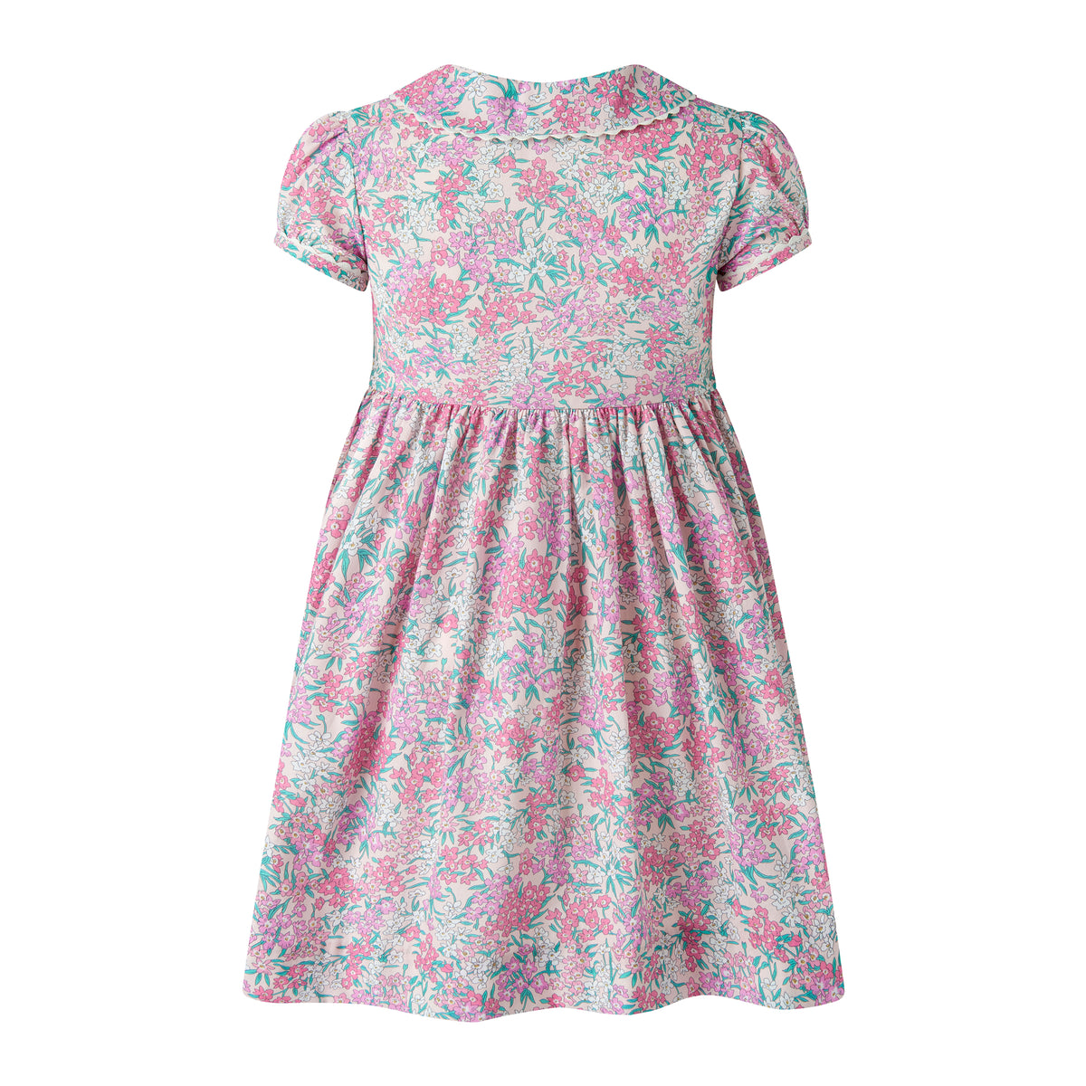 Candy Pink Floral Button-front Dress