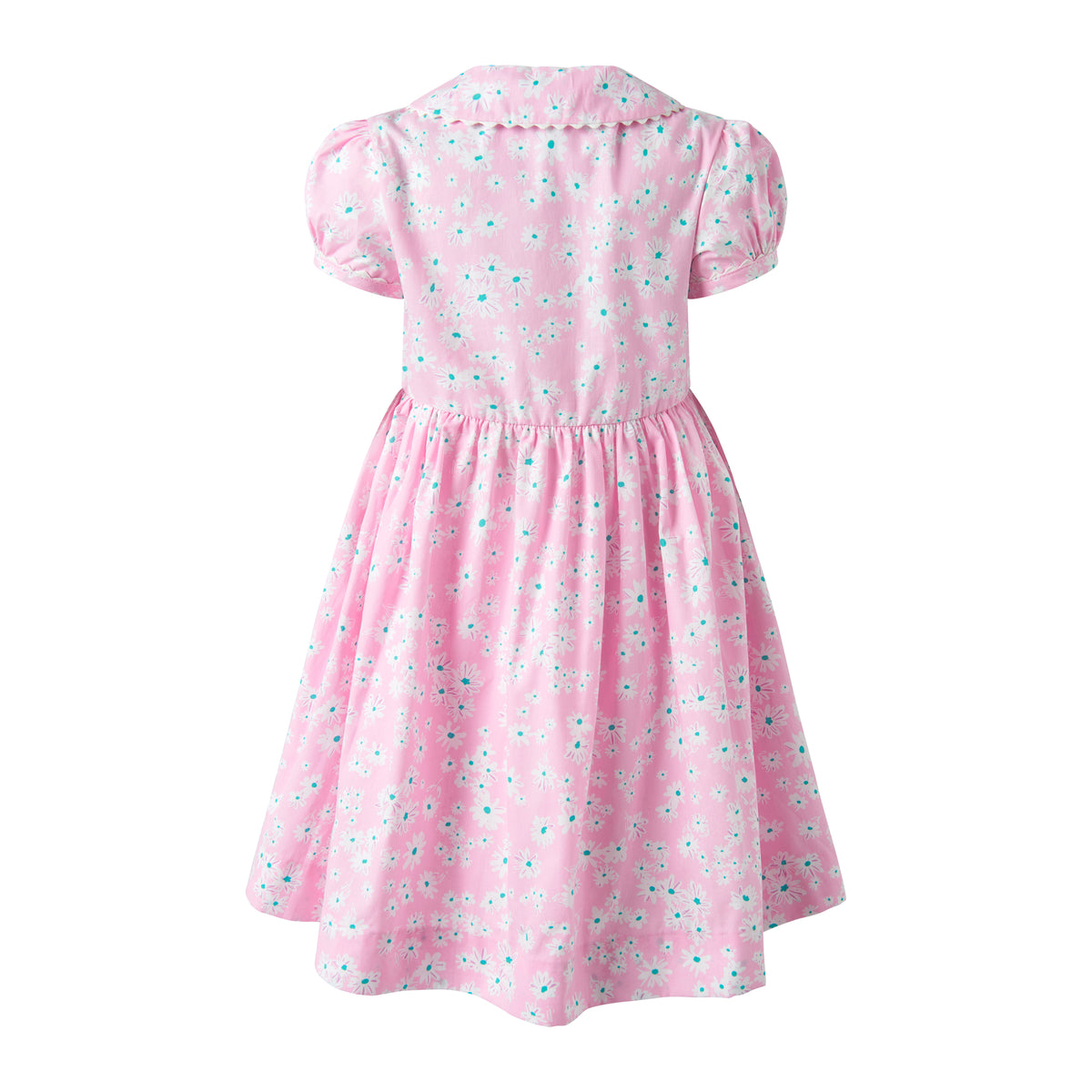 Pink Daisy Button-front Dress