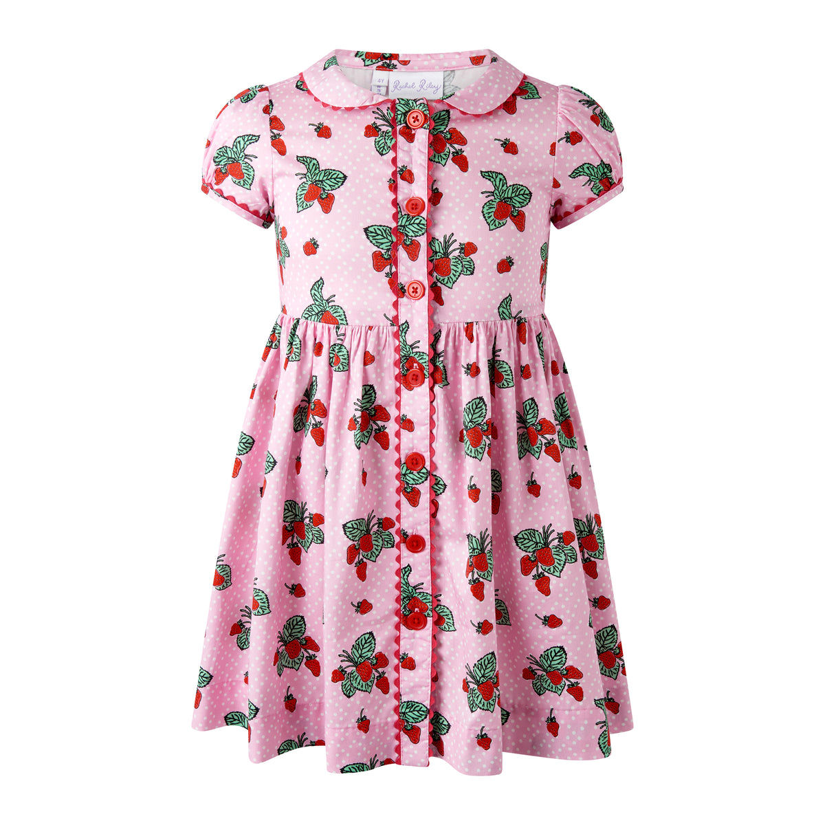 Strawberry Button-front Dress