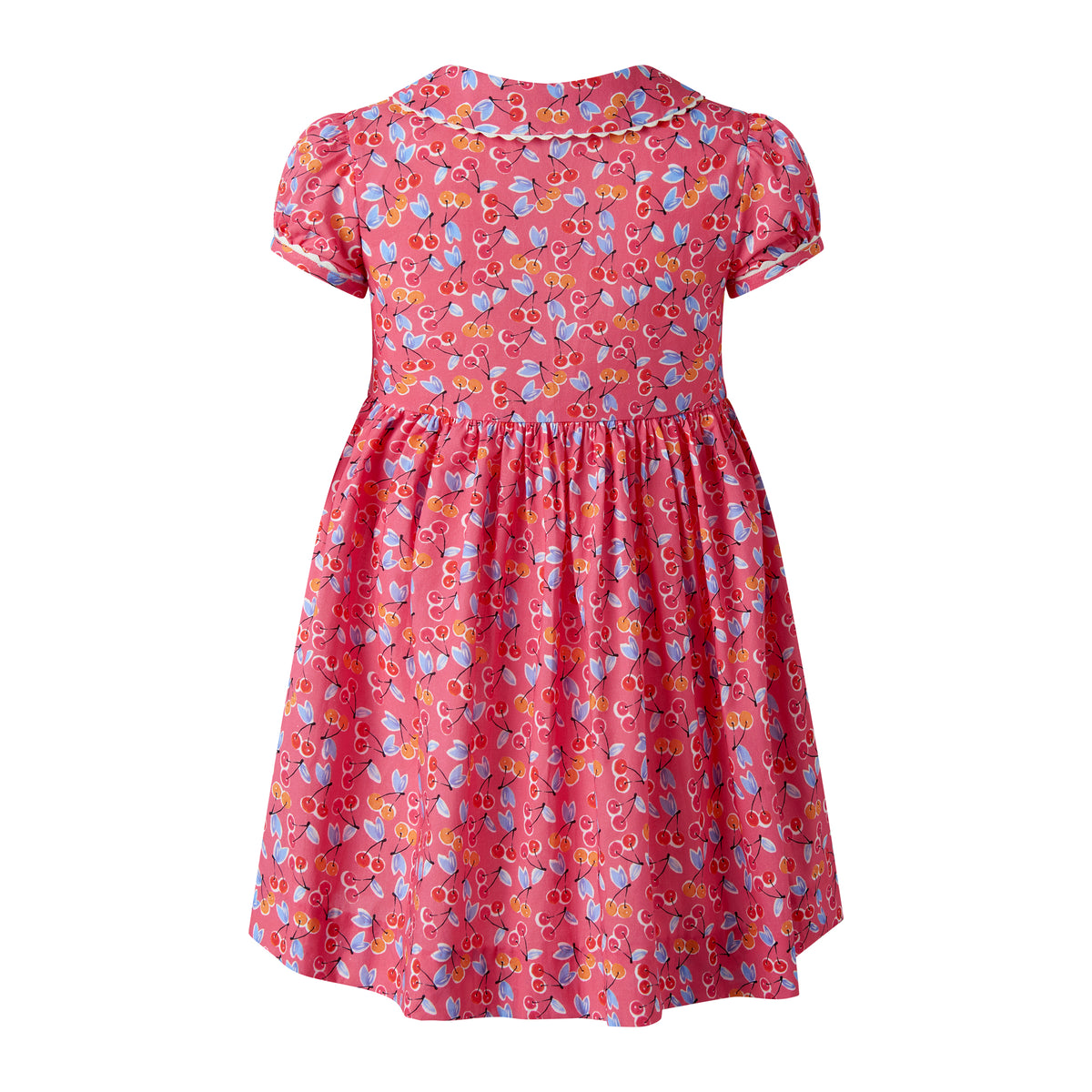 Cherry Red Button-front Dress