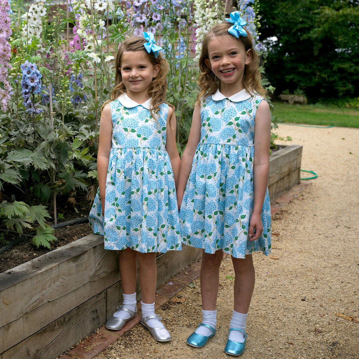 Hydrangea Peter Pan Collar Dress